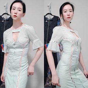 🆕NWT Endless Rose Midi Dress Light Green XS